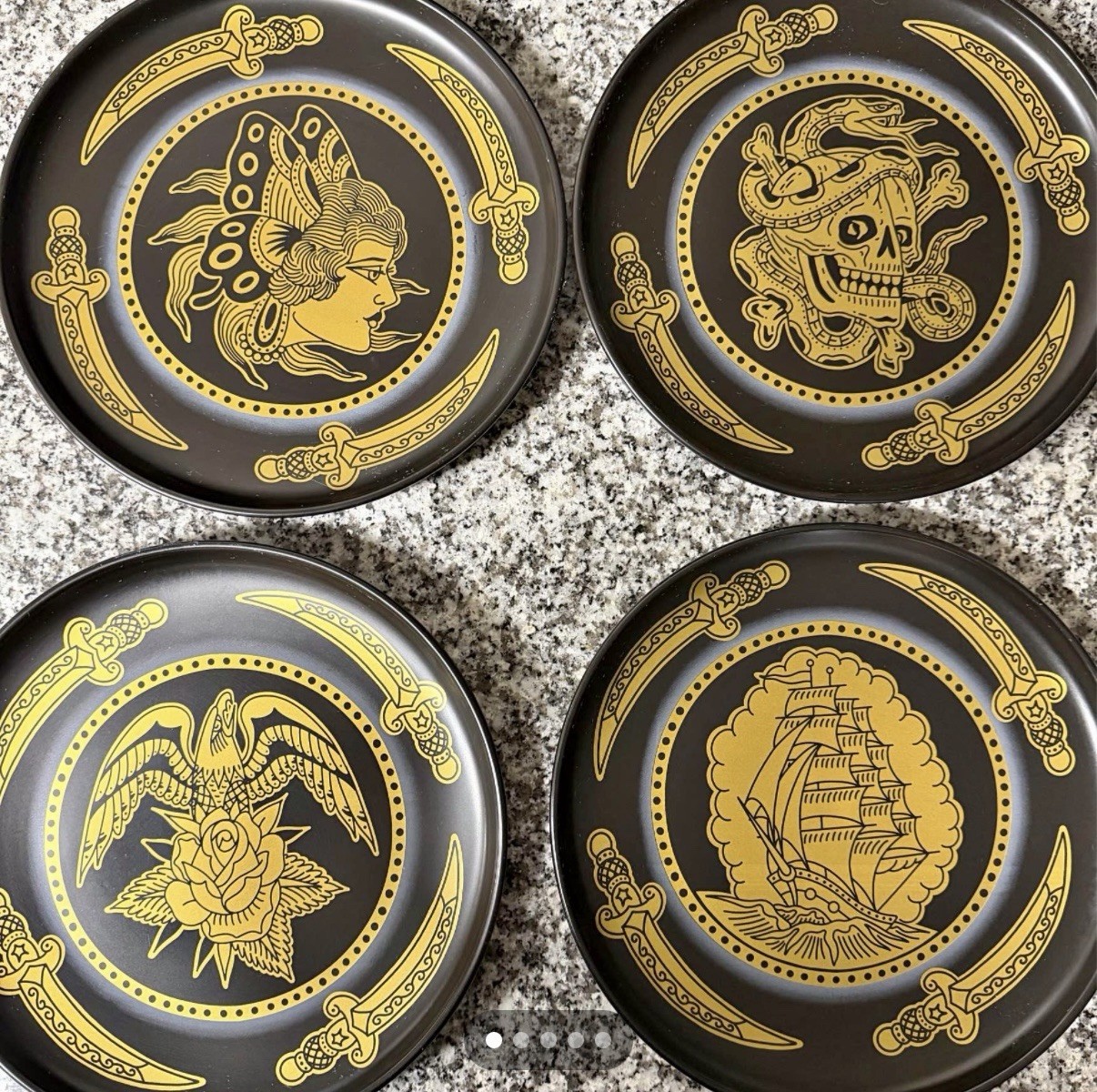 Take To The Grave Plate Set