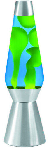 Lava® Lamp Grande 27'' Yellow Wax/Blue Liquid/Silver Base & Cap [New ] Decor,