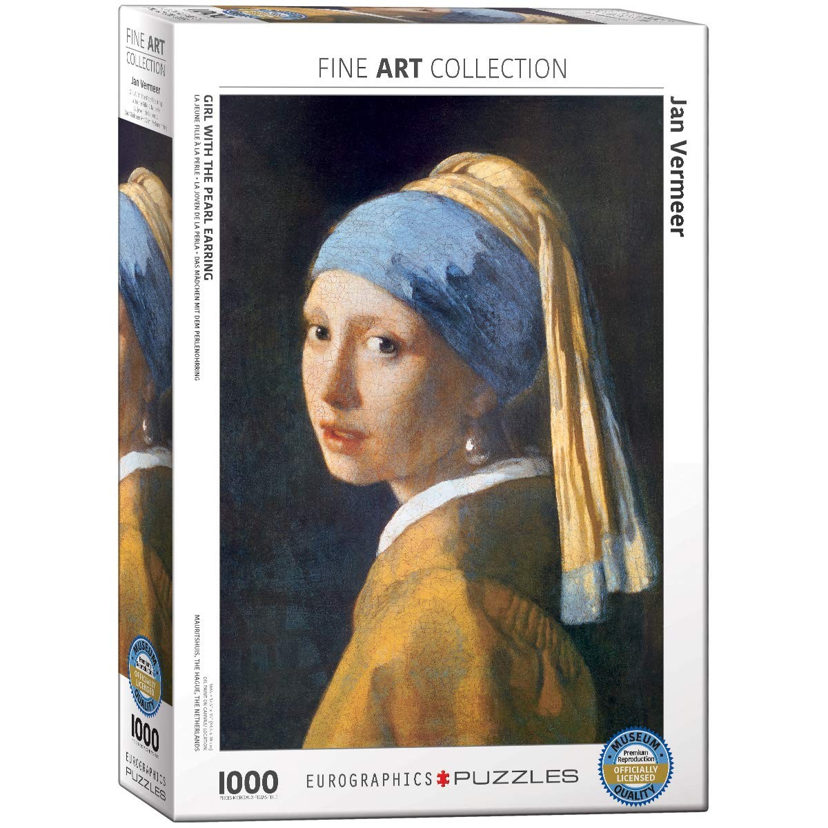 EuroGraphics Girl with A Pearl Earring by Vermeer 1000 Piece Puzzle (6000-5158) EuroGraphics Girl with A Pearl Earring by Vermeer 1000 Piece Puzzle (6000-5158)