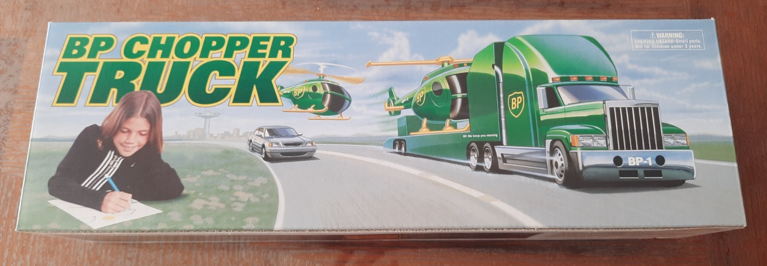 VINTAGE BP CHOPPER TRUCK LIMITED EDITION BRAND NEW IN BOX BP GASOLINE VINTAGE BP CHOPPER TRUCK LIMITED EDITION BRAND NEW IN BOX BP GASOLINE