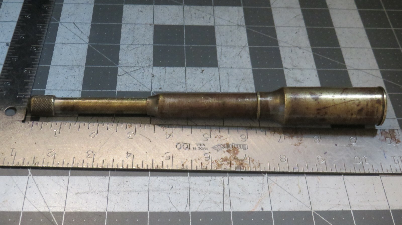 Vintage Goodell-Pratt Pat.1891 Push Drill, Bits stored in Handle Greenfield Mass