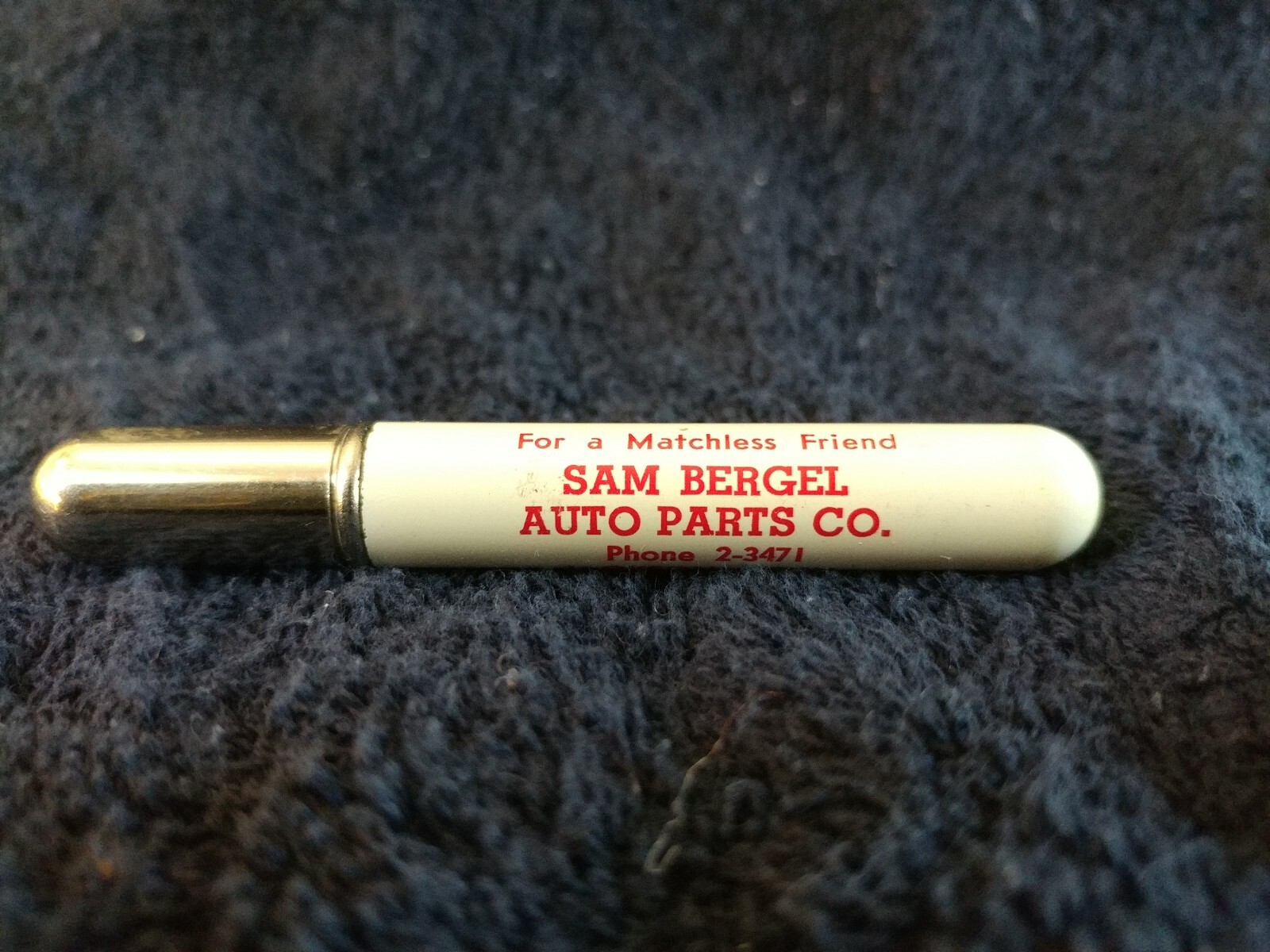 PRISON Cigarette Lighter of FAMOUS Sam Bergel Jackson Tennessee REDILITE tube 