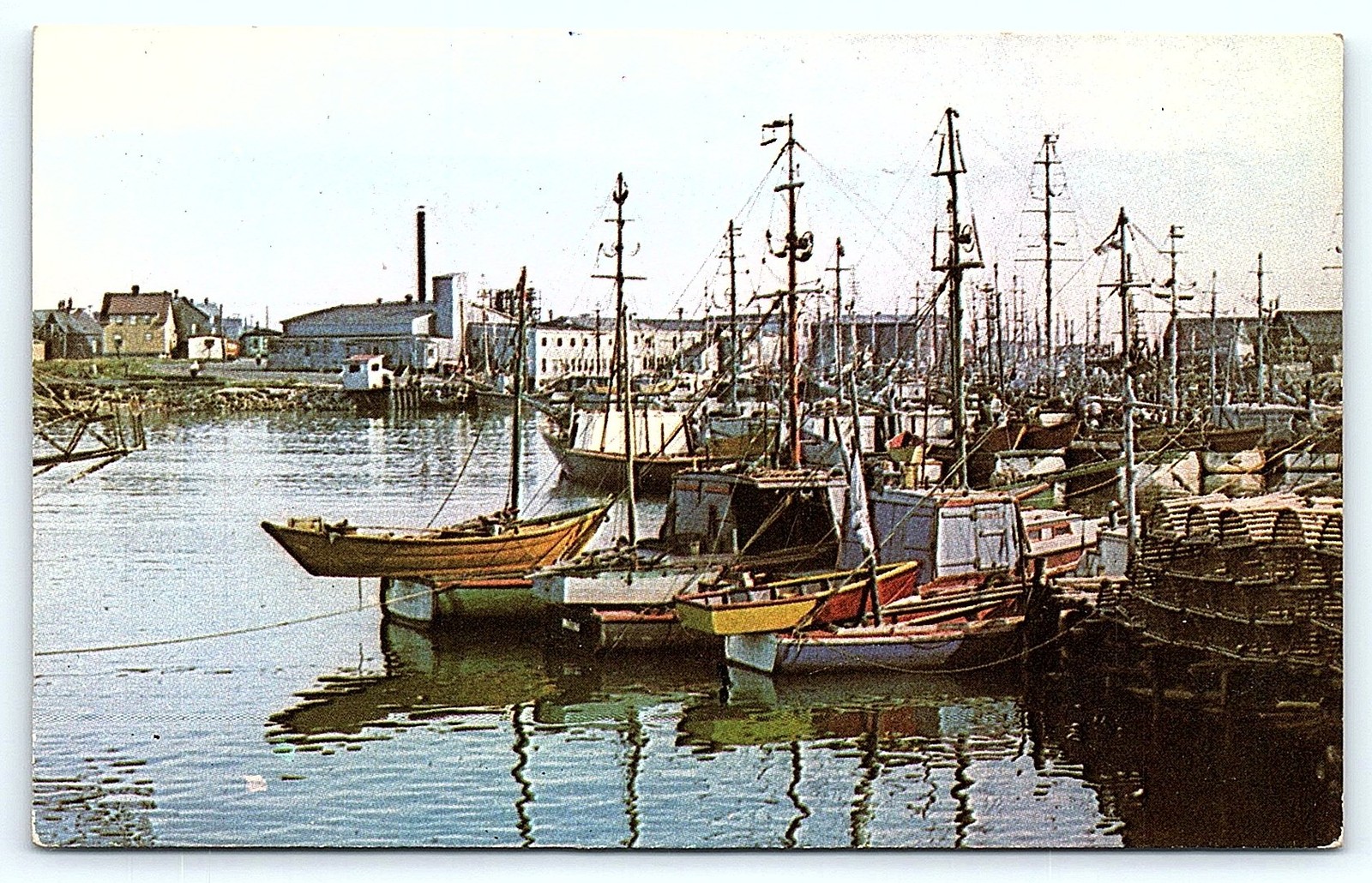 Glace Bay, N.S. Harbour Scene Postcard