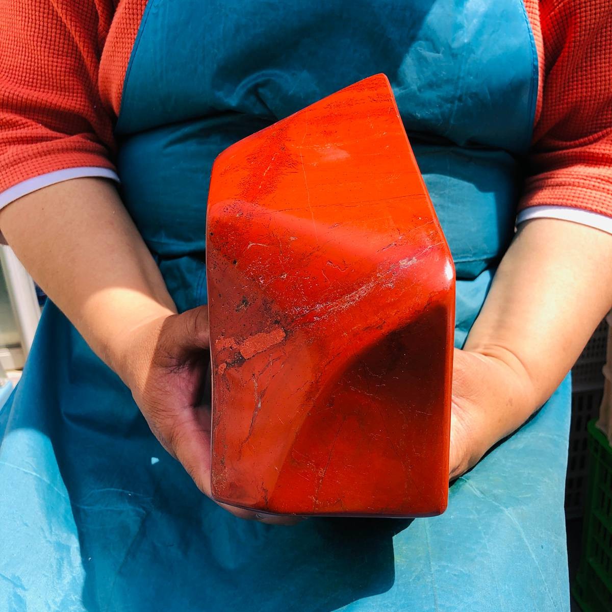 10.09 LB Natural Red Jasper Polished Freeform Crystal Healing Home Decor 5450