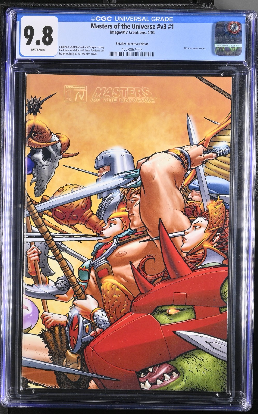 Masters of the Universe v3 #1 CGC 9.8 (MVcreations 2004) Retail 1:50 Exclusive