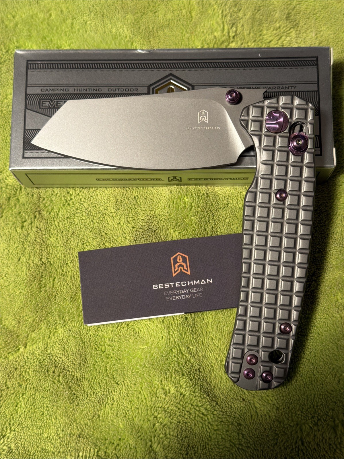 Bestechman Cicada's Wing BMK06-C-19 Pocketknife 14C28N Button Lock Clip Limited