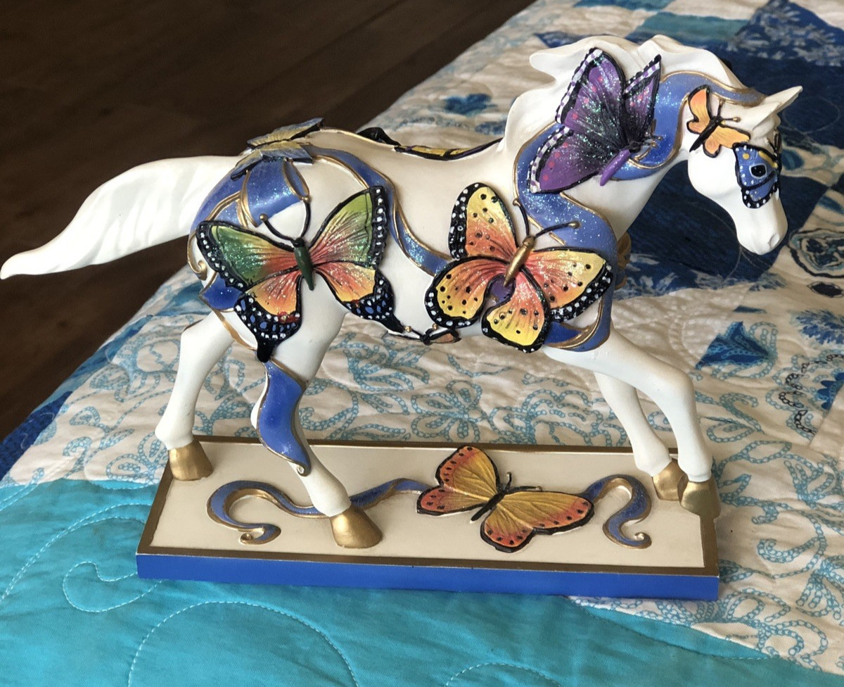 THE TRAIL OF PAINTED PONIES EARTH ANGELS HORSE W/ BUTTERFLIES 12295 FIGURE THE TRAIL OF PAINTED PONIES EARTH ANGELS HORSE W/ BUTTERFLIES 12295 FIGURE