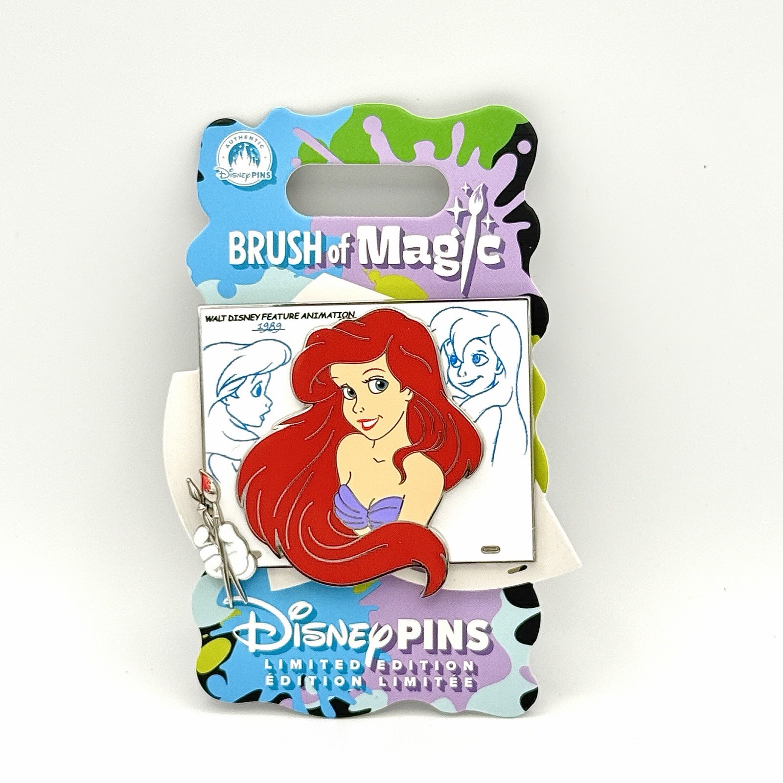 Disney Shopping Store 2026 Paint Brush Of Magic Ariel Little Mermaid LE 3750 Pin