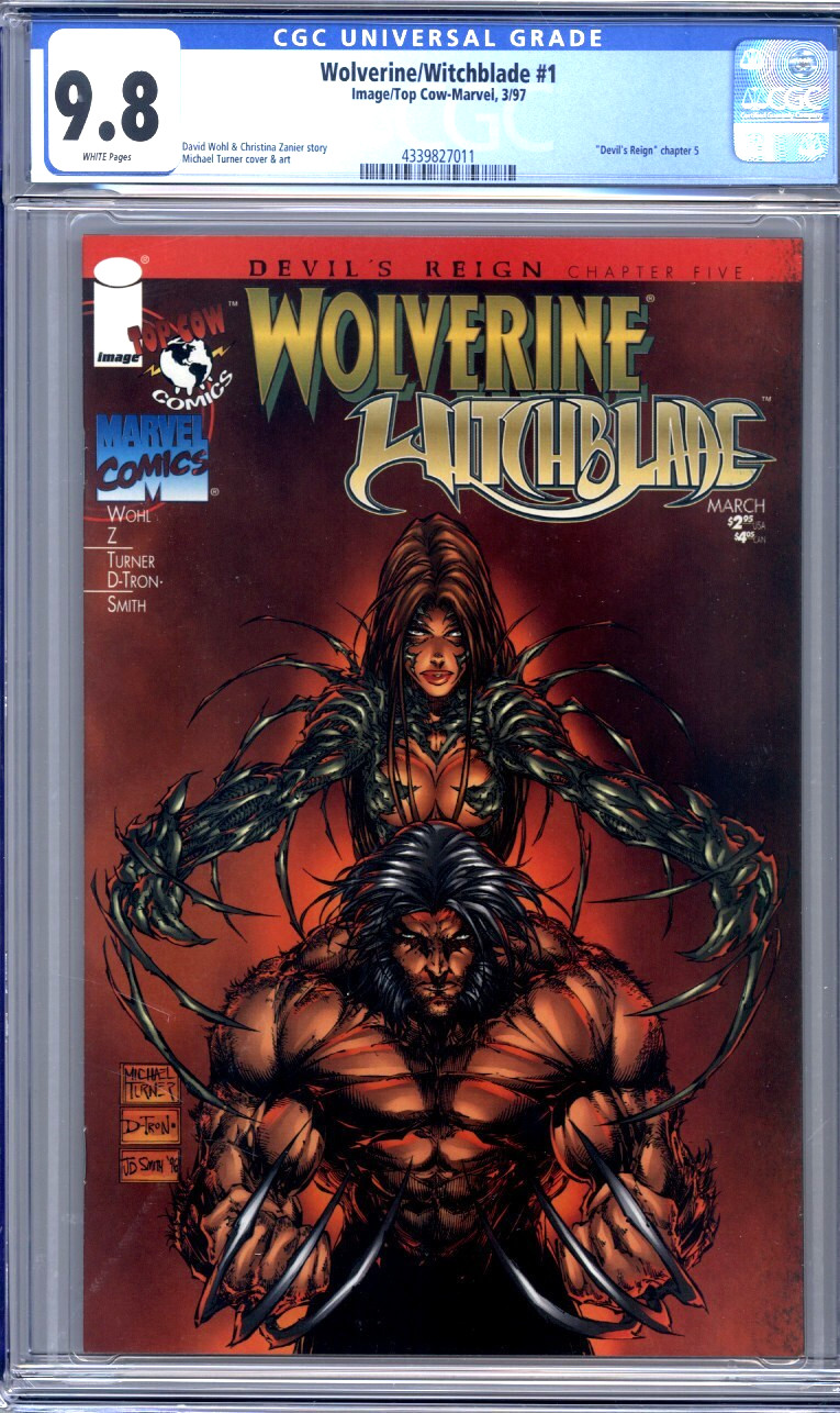 Wolverine/Witchblade #1 CGC 9.8 Michael Turner 1997 Marvel Comics & Top Cow