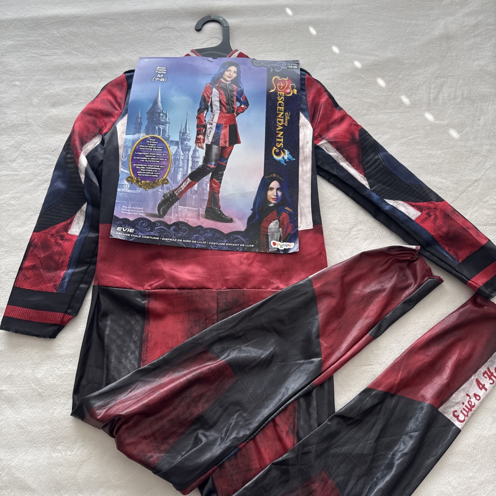Disney Descendants 3 Evie Costume Girls Medium 7-8 Jumpsuit Skirt Halloween
