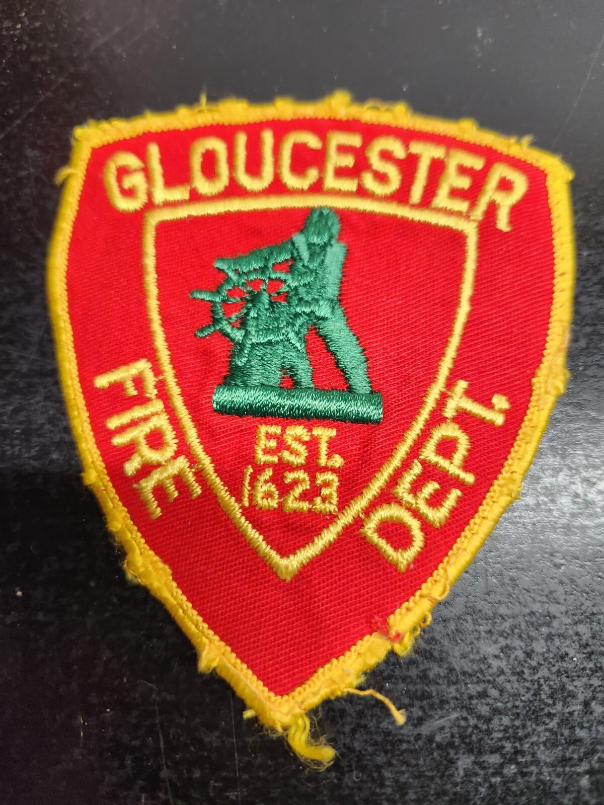 Vintage Gloucester Massachusetts Fire Department Shoulder Patch Vintage Gloucester Massachusetts Fire Department Shoulder Patch