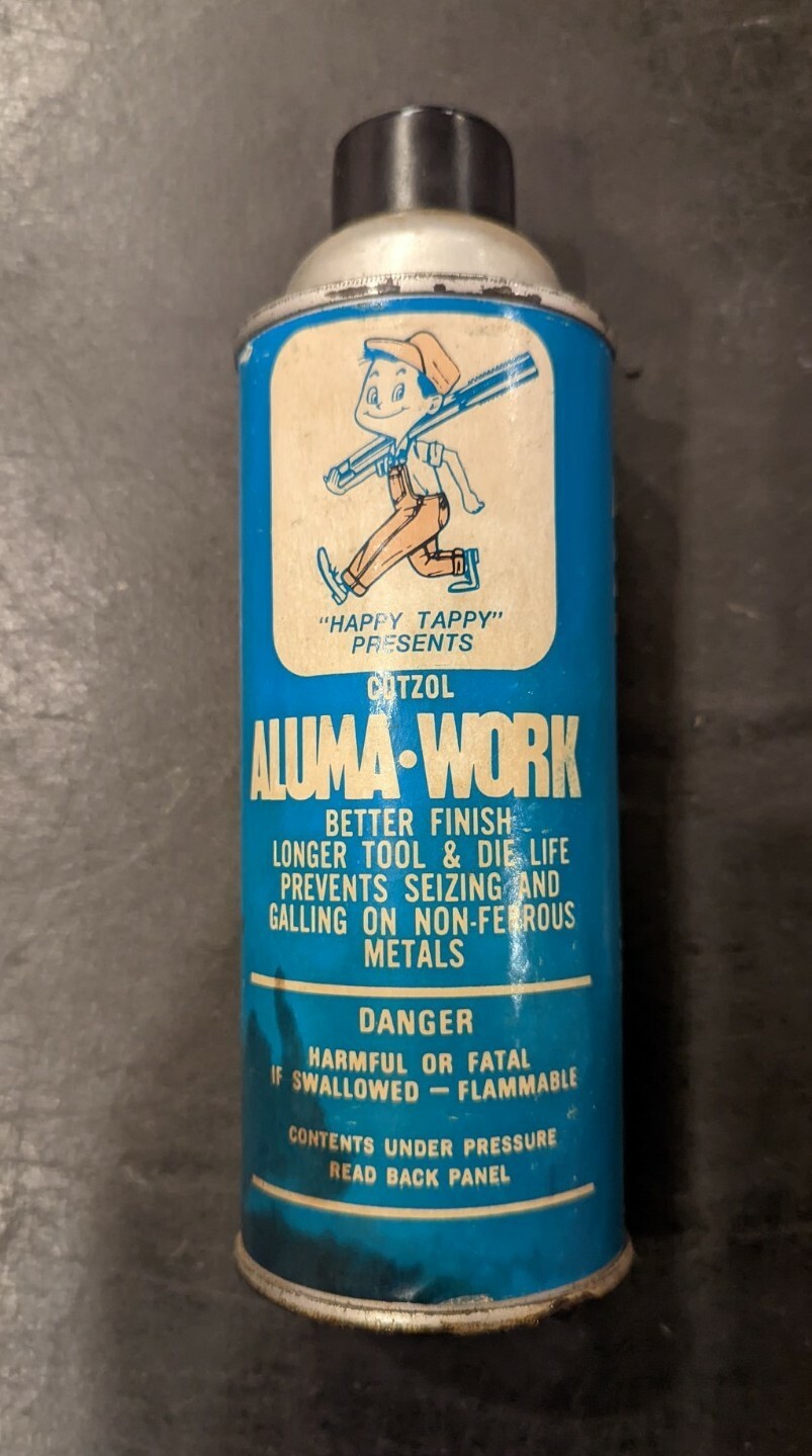 Vintage Happy Tappy Cutzol Aluma Work Anti Seize & Galling Spray Full Can