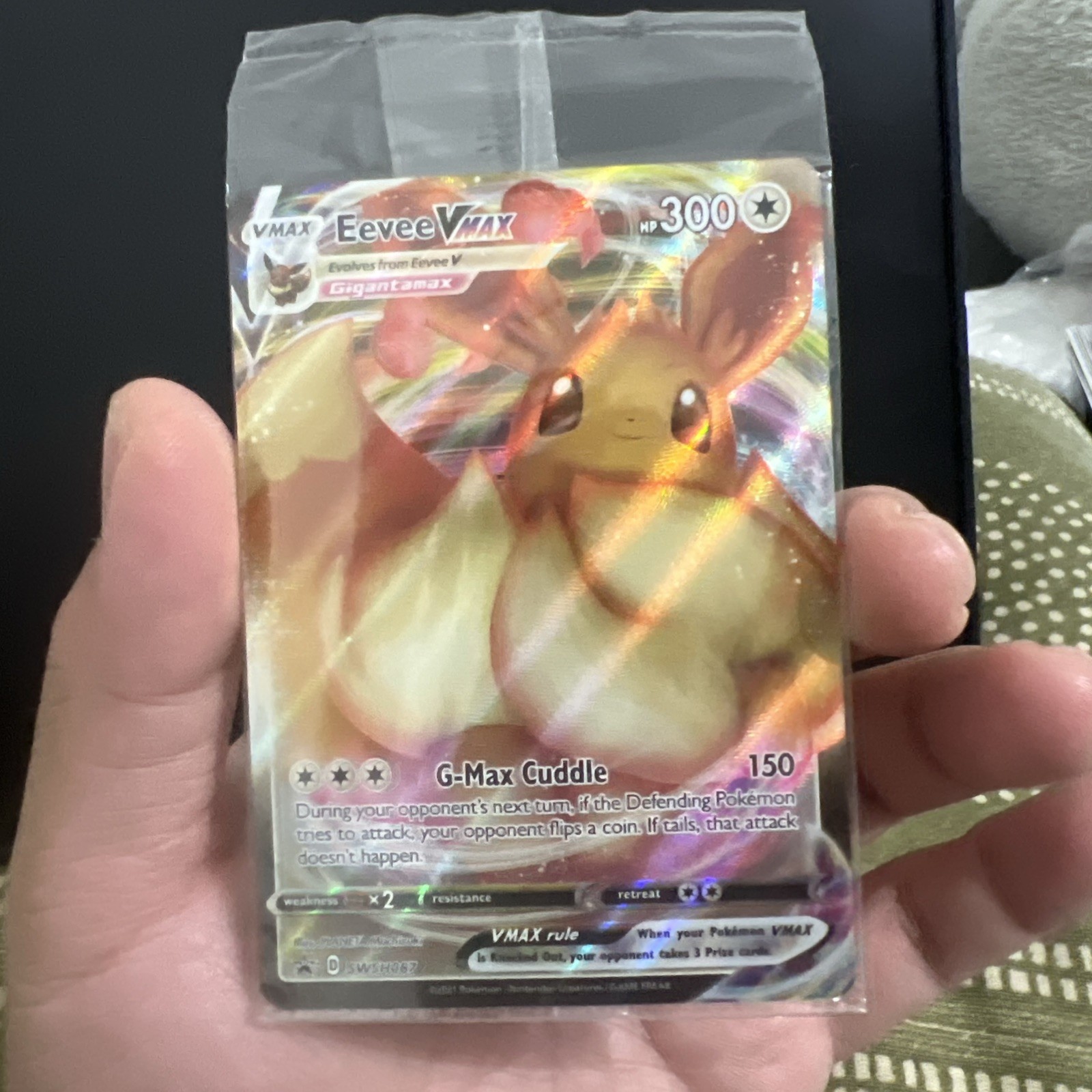 Pokemon Eevee VMAX SWSH087 HOLO Art Rare Card ENGLISH - Black Star Promo Sealed