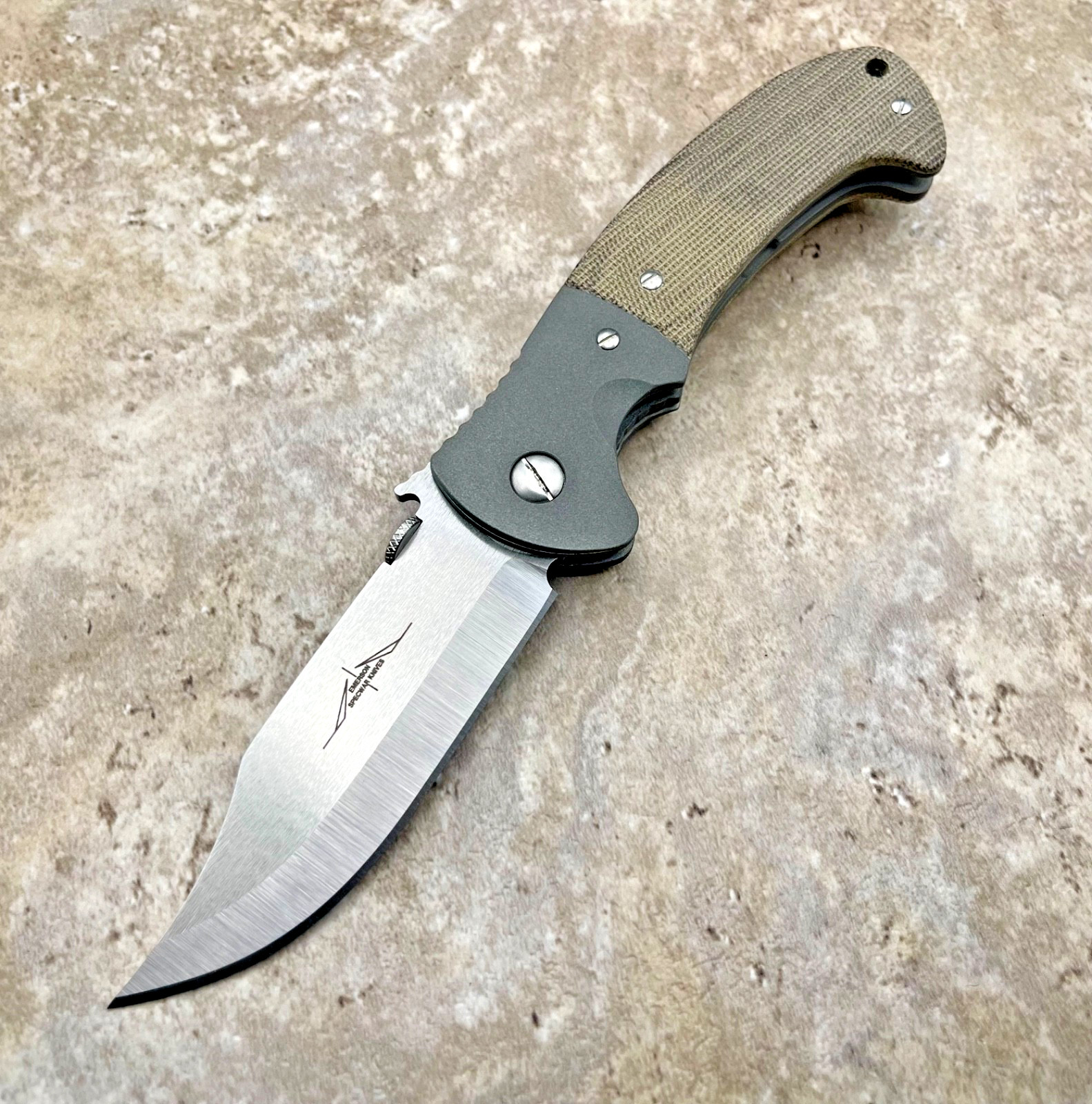 Ernest Emerson Custom CQC-13 Bowie Handmade Knife - Pristine Condition