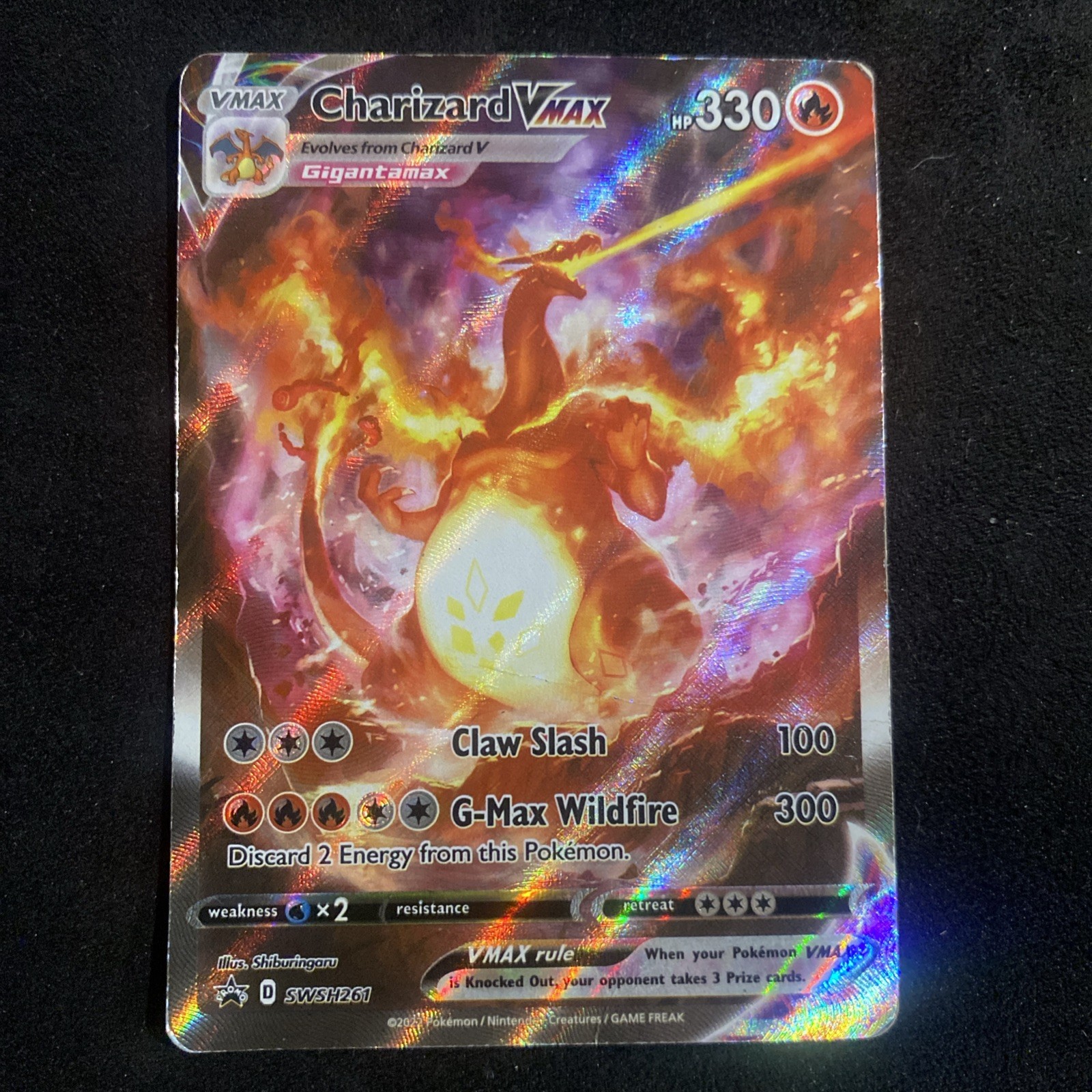 Charizard VMAX SWSH261 Black Star Promo Holo Pokemon Card