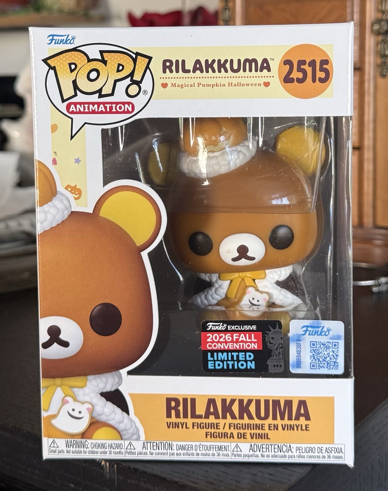 Funko Pop Animation: RILAKKUMA #2515 NYCC 2026 Shared Exclusive w/Protector Funko Pop Animation: RILAKKUMA #2515 NYCC 2026 Shared Exclusive w/Protector