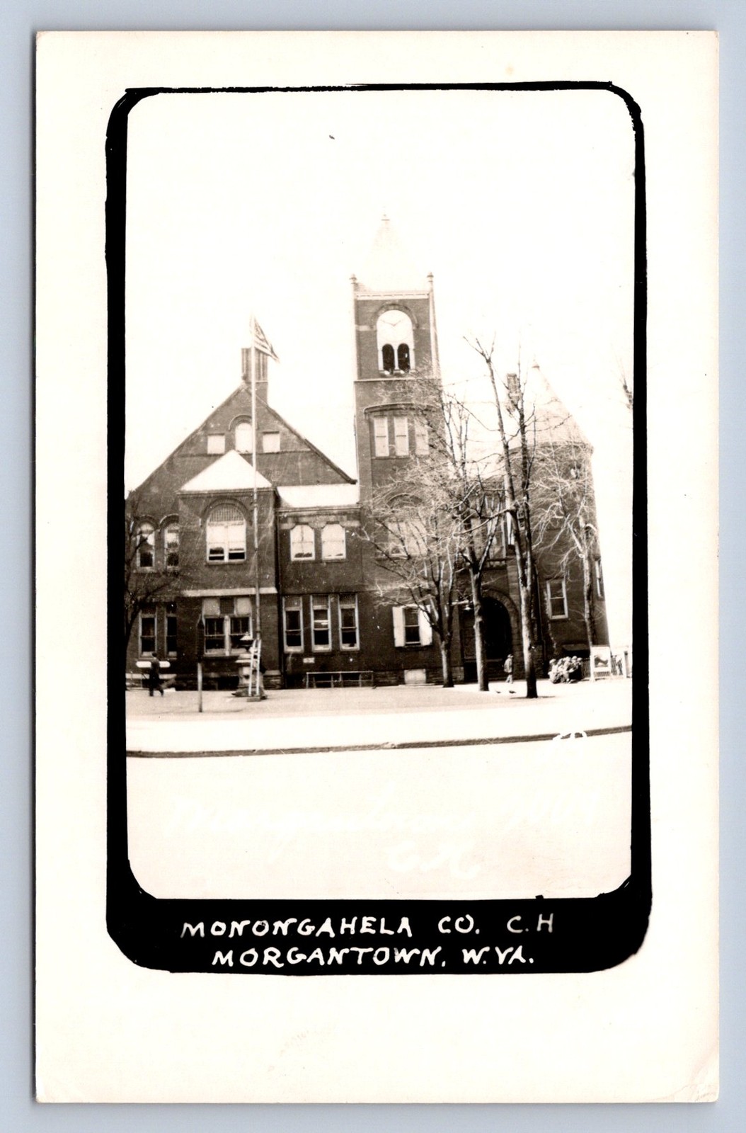 J87/ Morgantown West Virginia RPPC Postcard c1950s County Court House 612 J87/ Morgantown West Virginia RPPC Postcard c1950s County Court House 612