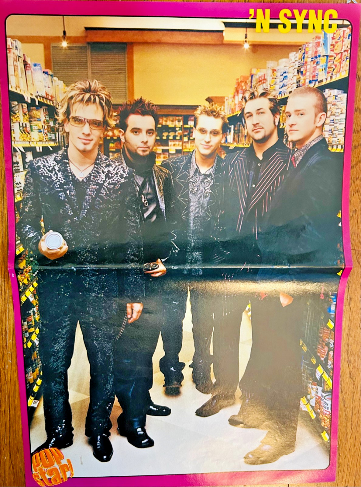 *NSYNC & O-Town Pop Star Magazine Poster 11x16 (Preowned) *NSYNC & O-Town Pop Star Magazine Poster 11x16 (Preowned)