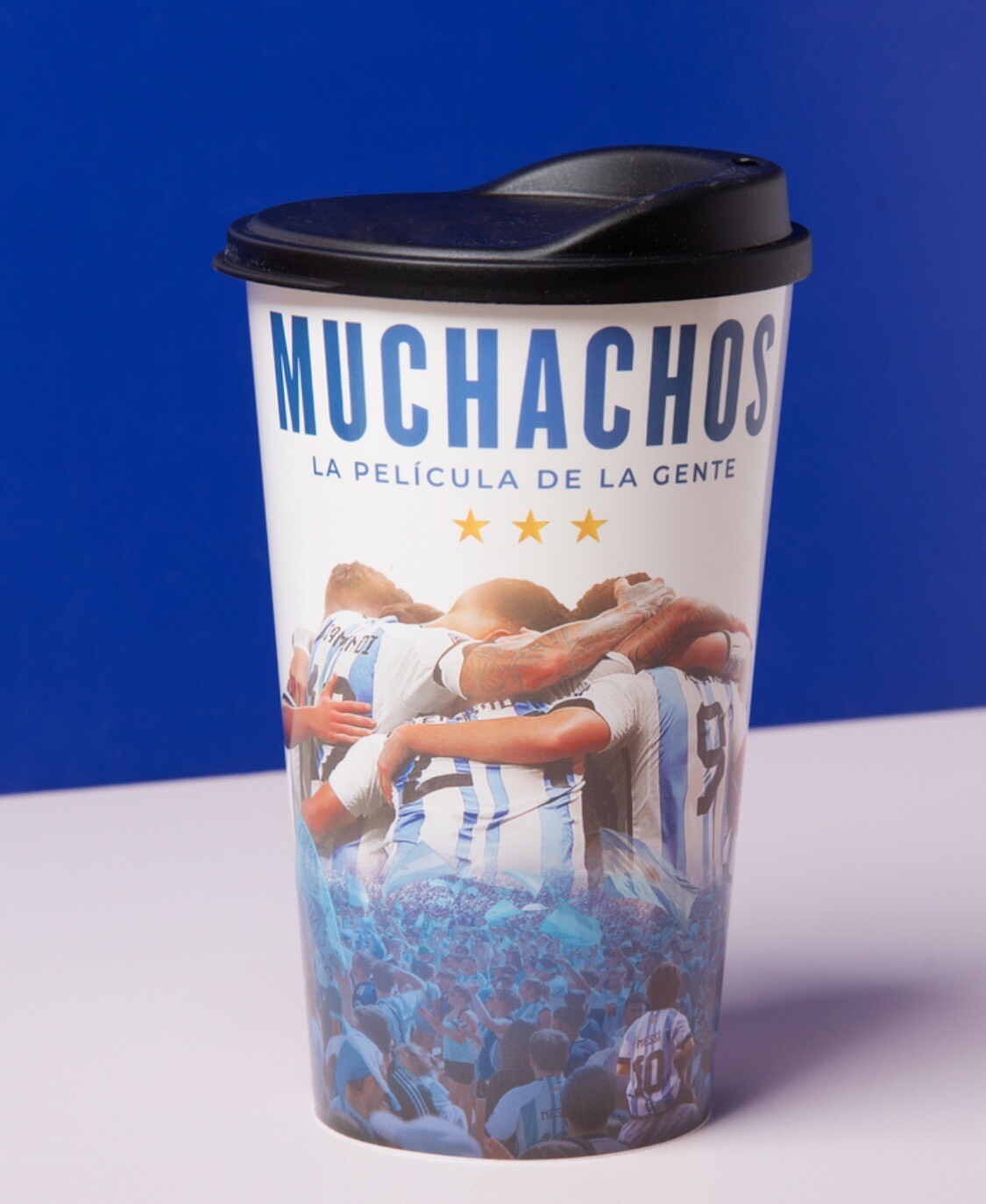 Muchachos + Elijo Creer MESSI Movie/Film 2023 Drinking Cup Latin HTF RARE
