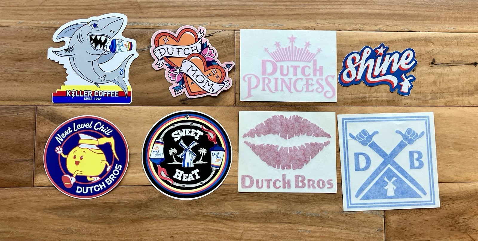 Vintage Lot Dutch Bros Killer Coffee Shark, Better World Earth, Sweet Heat READ Vintage Lot Dutch Bros Killer Coffee Shark, Better World Earth, Sweet Heat READ