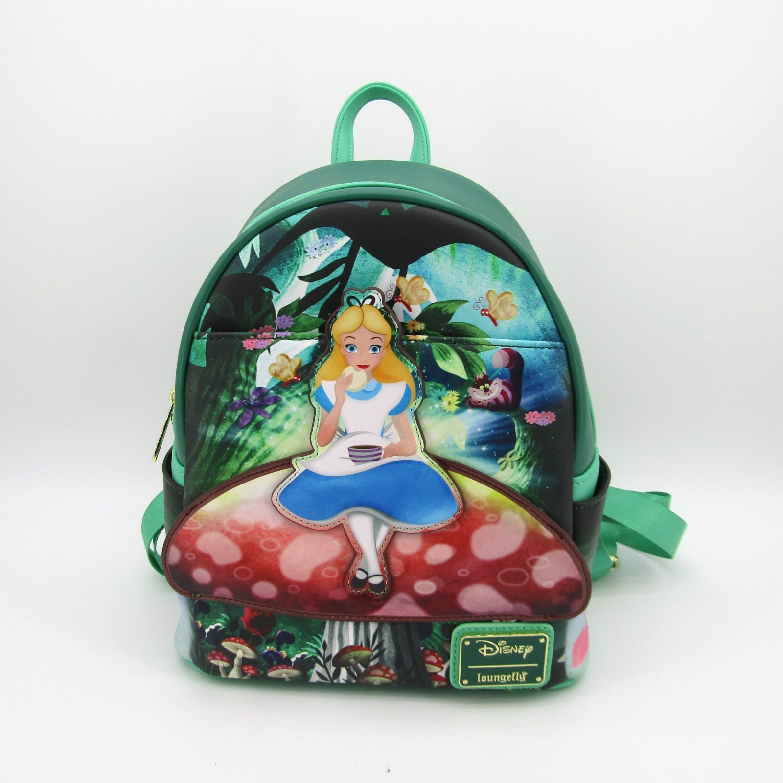 Loungefly Disney Alice in Wonderland on Mushroom Mini Backpack EXCLUSIVE Loungefly Disney Alice in Wonderland on Mushroom Mini Backpack EXCLUSIVE