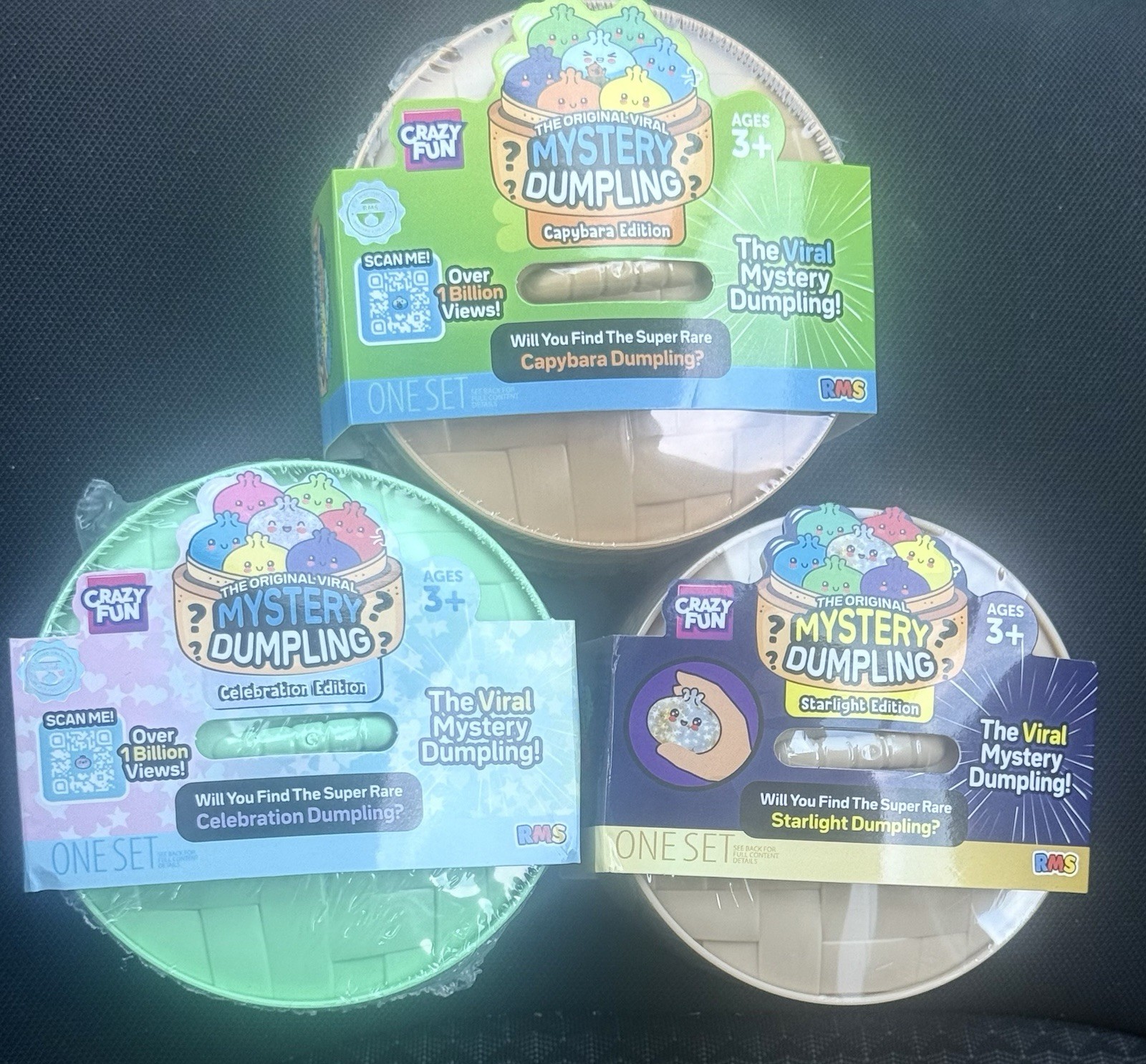 Five Below RMS Viral Squishy Mystery Dumpling Lot Of 3 - 100% Authentic
