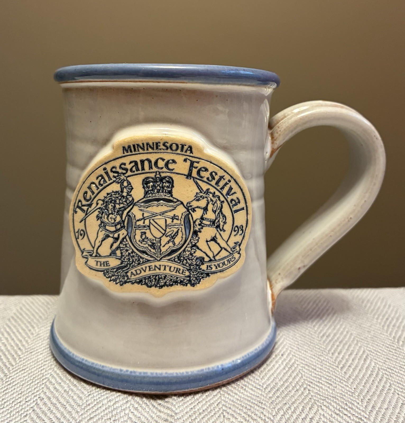 VTG Deneen Pottery Mug Cup 1993 Minnesota Renaissance Festival, Mint VTG Deneen Pottery Mug Cup 1993 Minnesota Renaissance Festival, Mint