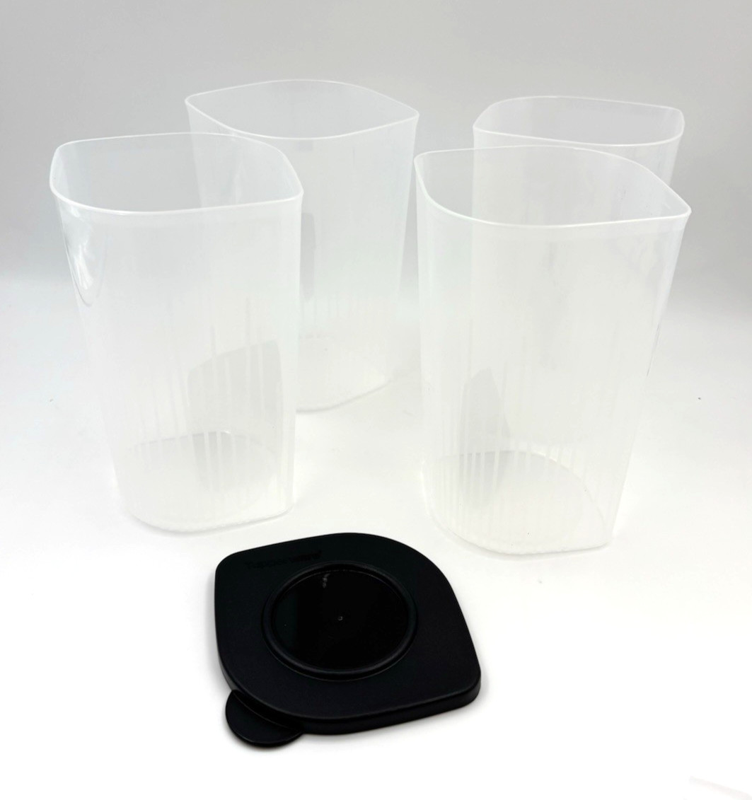 3 VINTAGE TUPPERWARE FRESH N COOL REFRIGERATOR CONTAINER New Lids Pourable Stack