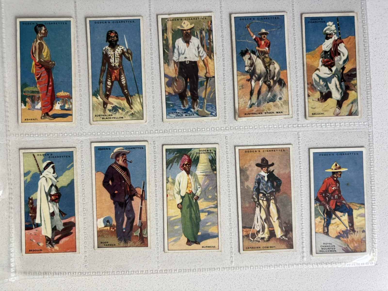 Ogdens Cigarette Cards 1927 Picturesque People of the Empire Complete Set 25 Ogdens Cigarette Cards 1927 Picturesque People of the Empire Complete Set 25