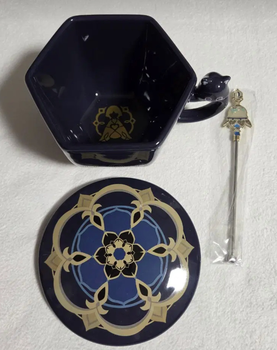 💙Genshin Impact X Mega Coffee💙 Wanderer Mug Muddler Set Korea Exclusive