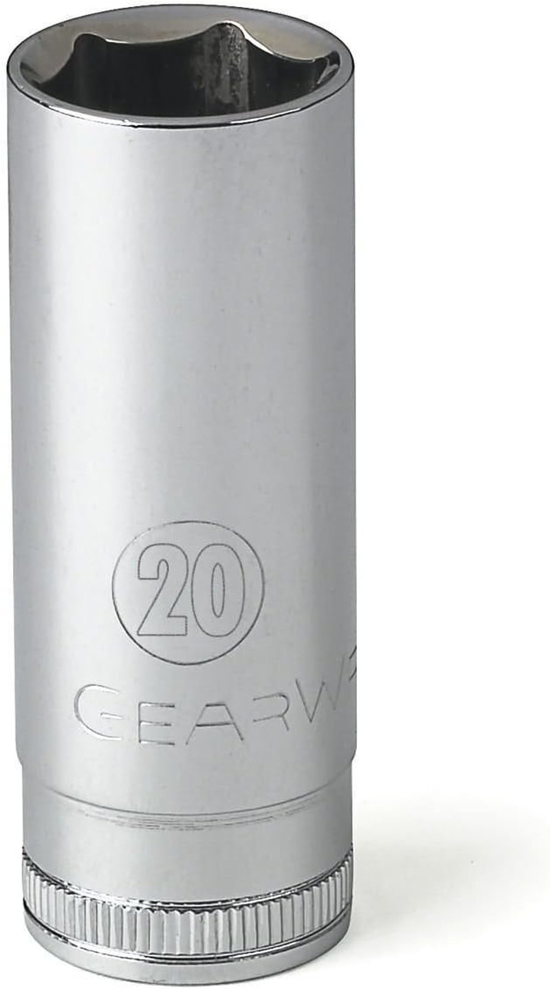 GEARWRENCH 3/8 Drive 6 Pt. Deep Socket, 20Mm - 80406 GEARWRENCH 3/8 Drive 6 Pt. Deep Socket, 20Mm - 80406