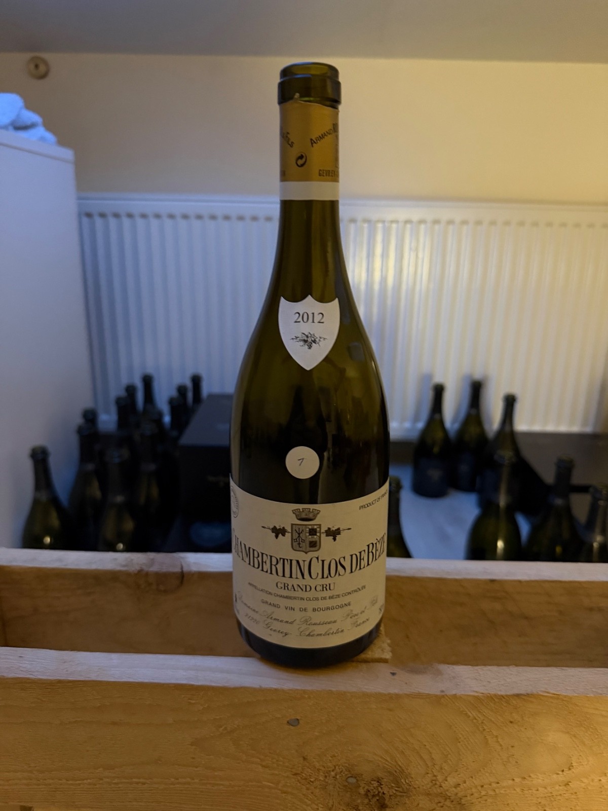 Chambertin Close de Béze empty bottle-vintage: 2012 Chambertin Close de Béze empty bottle-vintage: 2012