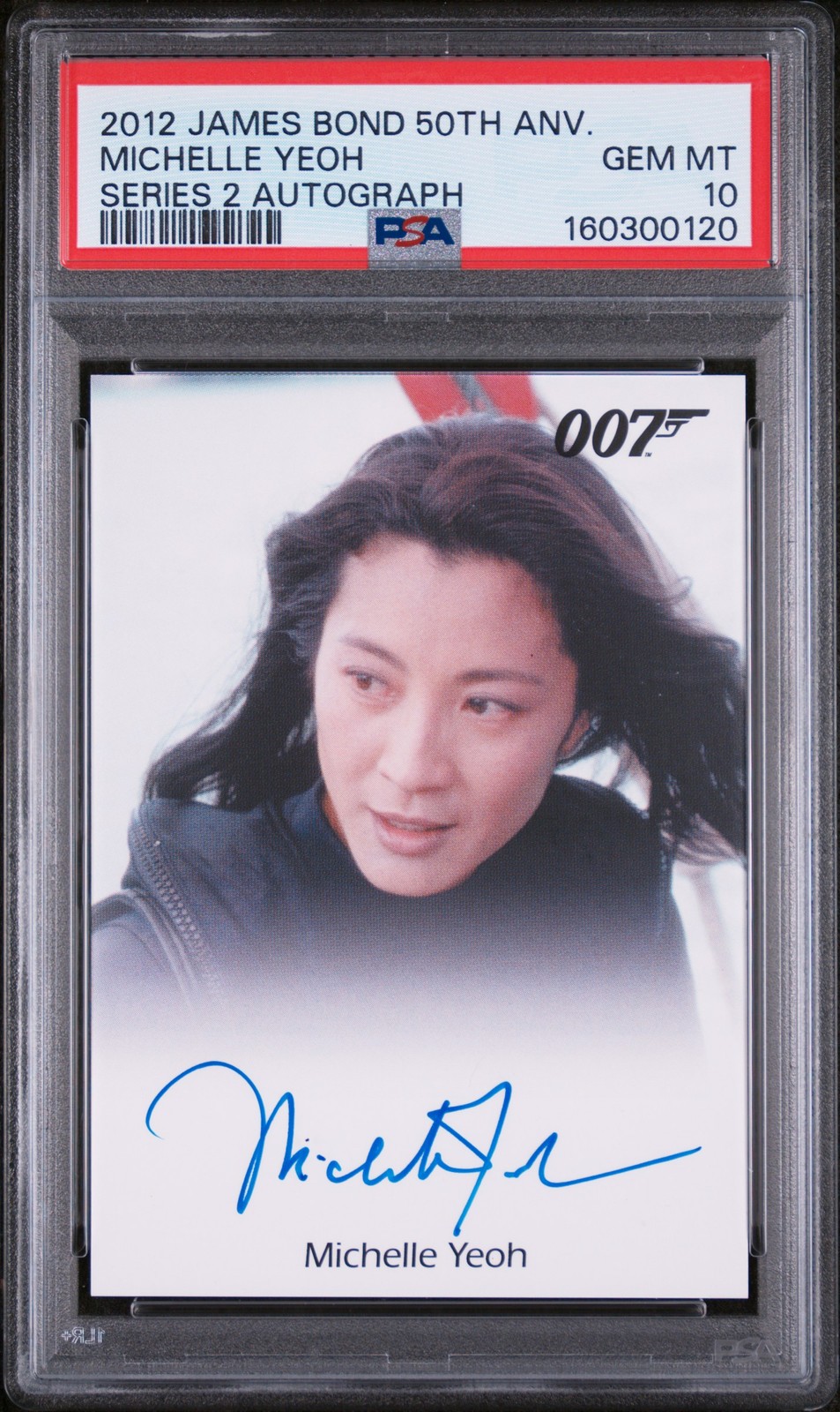 2012 RITTENHOUSE JAMES BOND 50TH ANNIVERSARY SERIES 2 AUTOS MICHELLE YEOH PSA 10