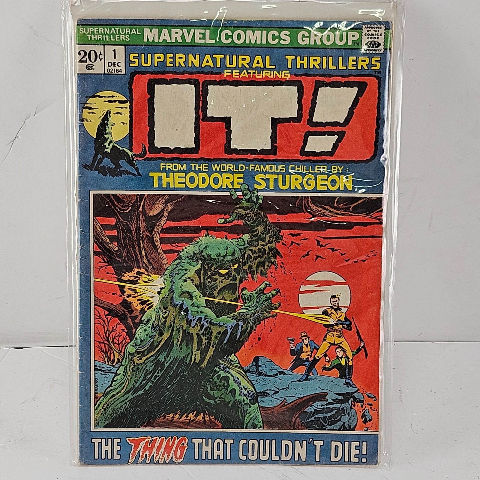 Supernatural Thrillers #1 Marvel 1972 IT Jim Steranko Cover Bronze Age Comic