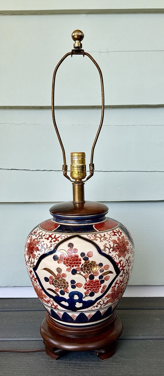 Frederick Cooper Imari/Asian Style Lamp - Late 20th Century, Excellent Condition