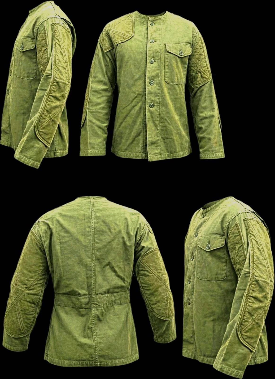 1975 US military Alpha Industries Shooting Coat Green Cotton Original