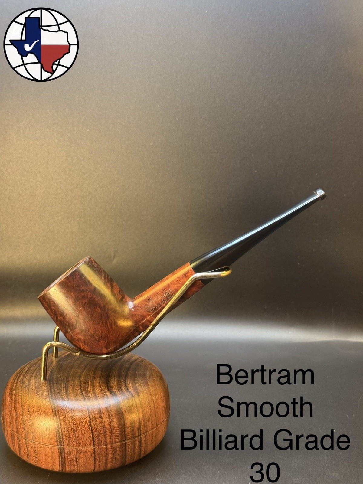 Vintage Bertram Smooth Billiard Grade 30 Tobacco Pipe