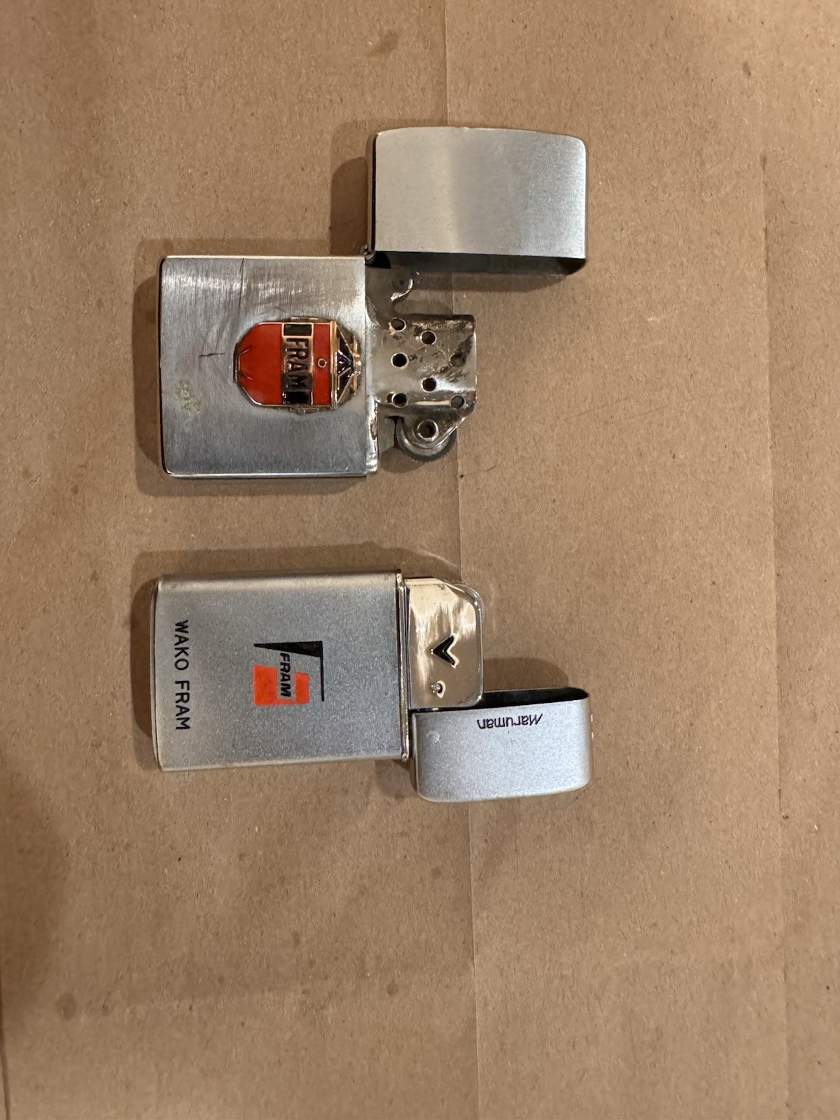 VTG FRAM Employee Service Tie Bars 12K GF 10/15 Yr & Lighter Lot VTG FRAM Employee Service Tie Bars 12K GF 10/15 Yr & Lighter Lot