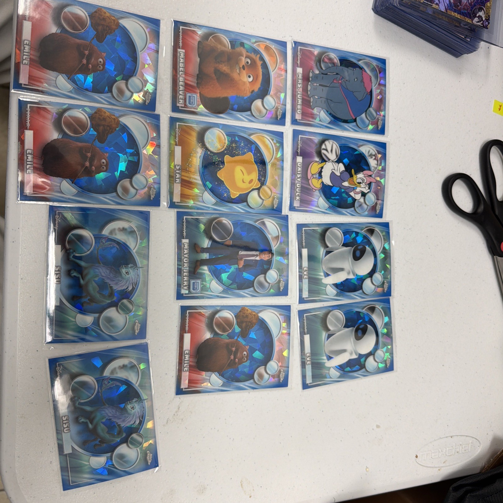 2026 Topps Chrome Sapphire Disney Base Lot 12 Cards