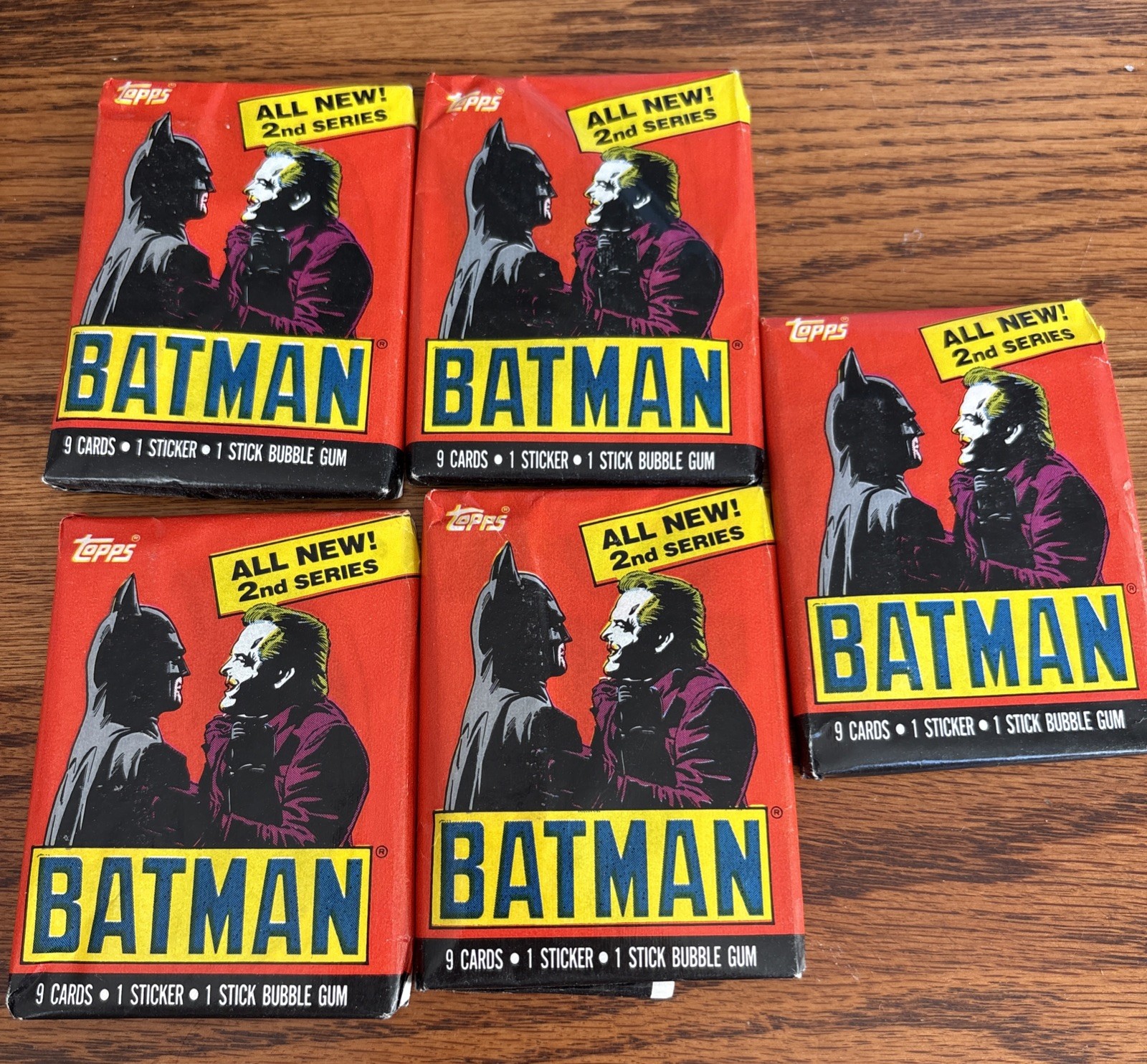1989 Tops Batman Wax Cards