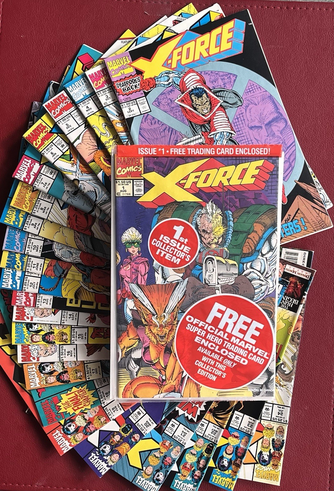 Marvel Comics X-Force Vol 1, 1-24 Issue Lot 24 VF-NM Rob Liefeld w/ Keys Marvel Comics X-Force Vol 1, 1-24 Issue Lot 24 VF-NM Rob Liefeld w/ Keys