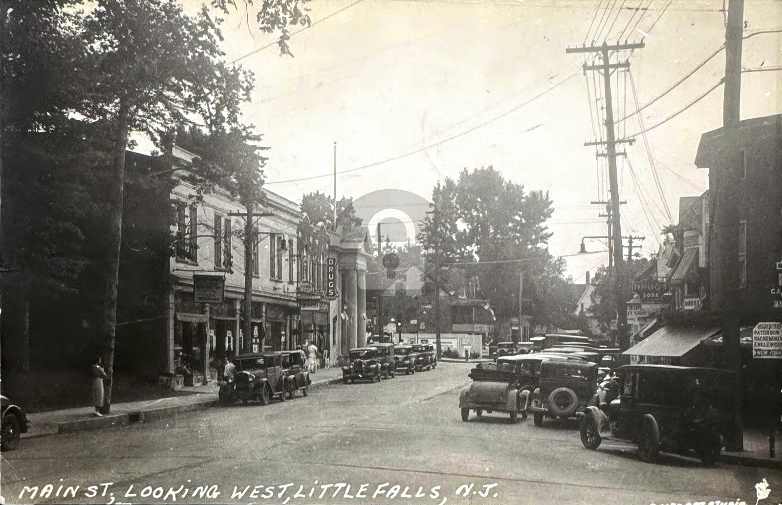 Little Falls NJ New Jersey Main Street View 1935 RPPC Photo Postcard COPY Little Falls NJ New Jersey Main Street View 1935 RPPC Photo Postcard COPY