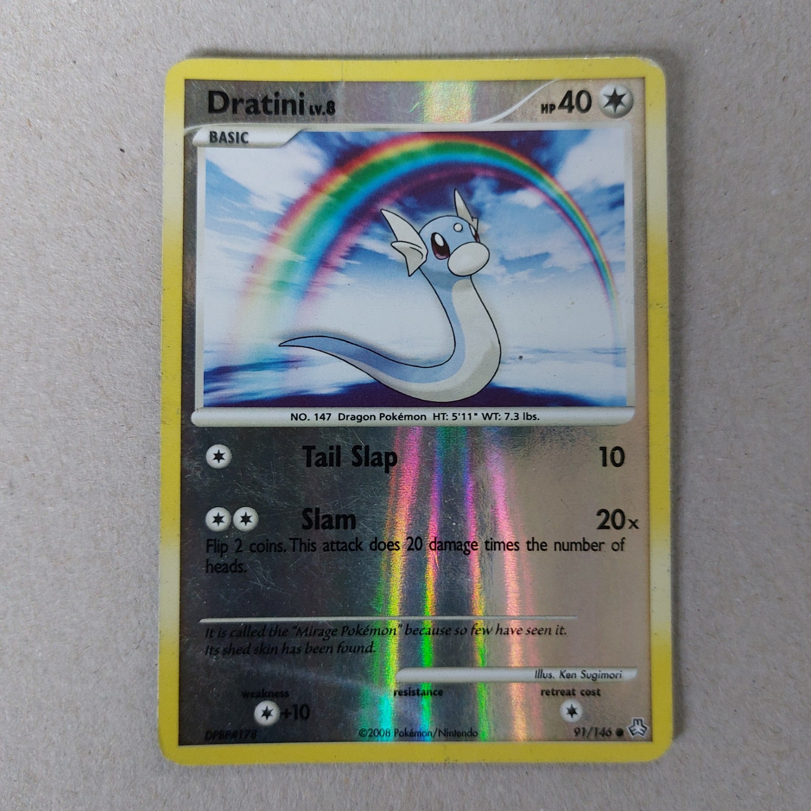 Dratini 91/146 Legends Awakened Reverse Holo Common Nintendo Pokemon Card