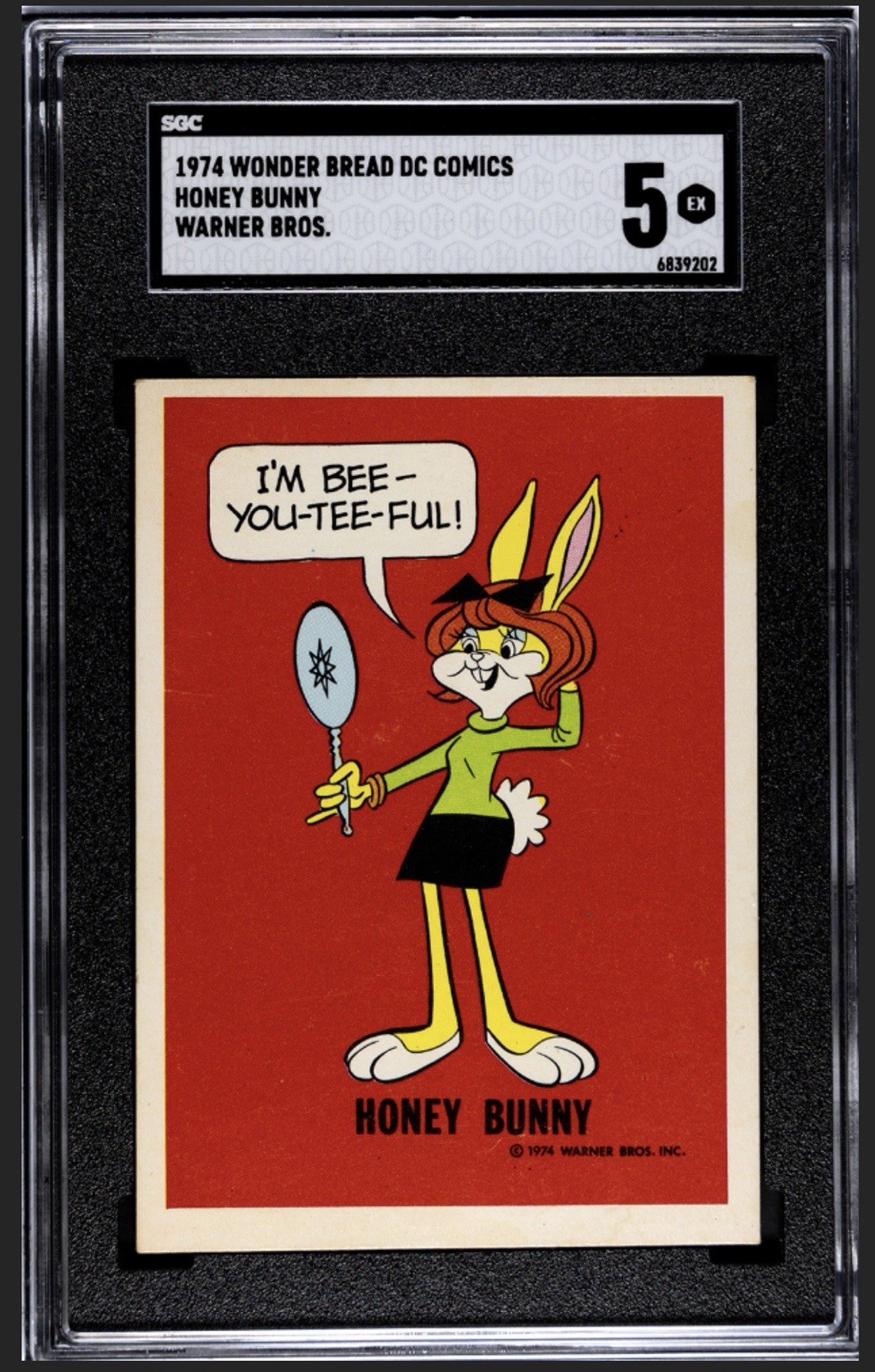 1974 Warner Bros. HONEY BUNNY / SGC-5 EX /  Wonder Bread Periodical