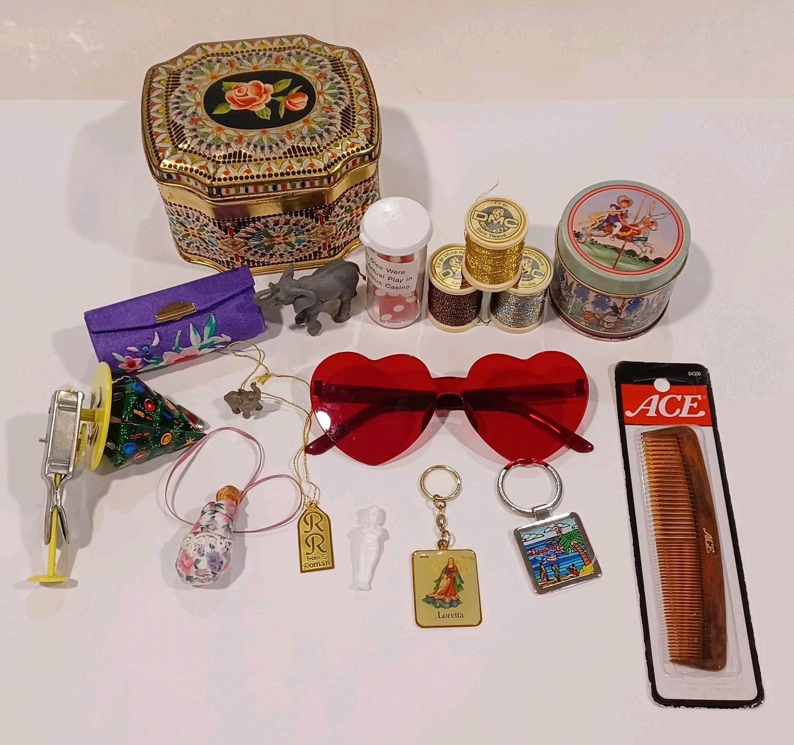 Vintage Junk Drawer Clean Out Trinkets Odds N Ends Miscellaneous 