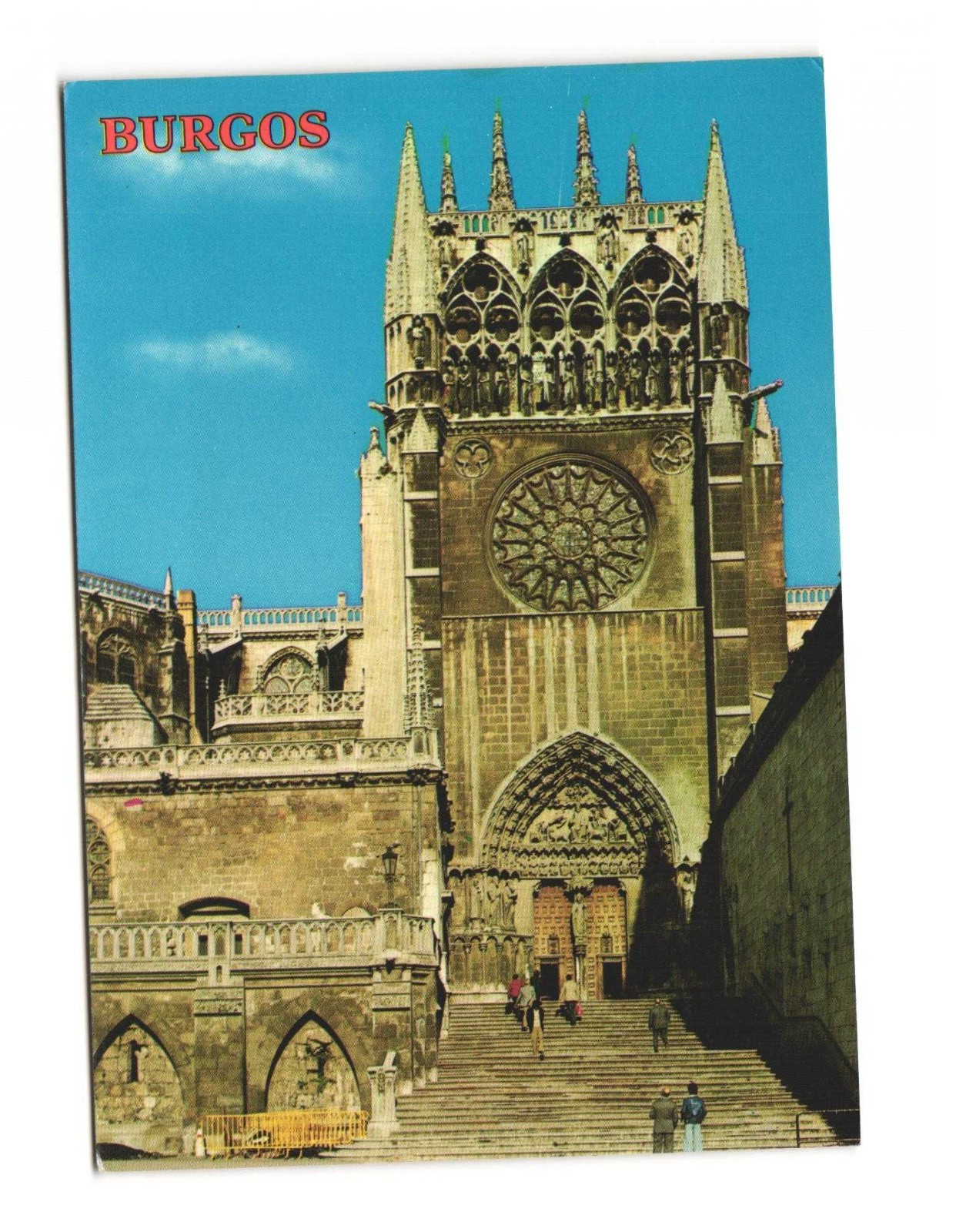 Burgos Cathedral door of St Mary postcard Unposted