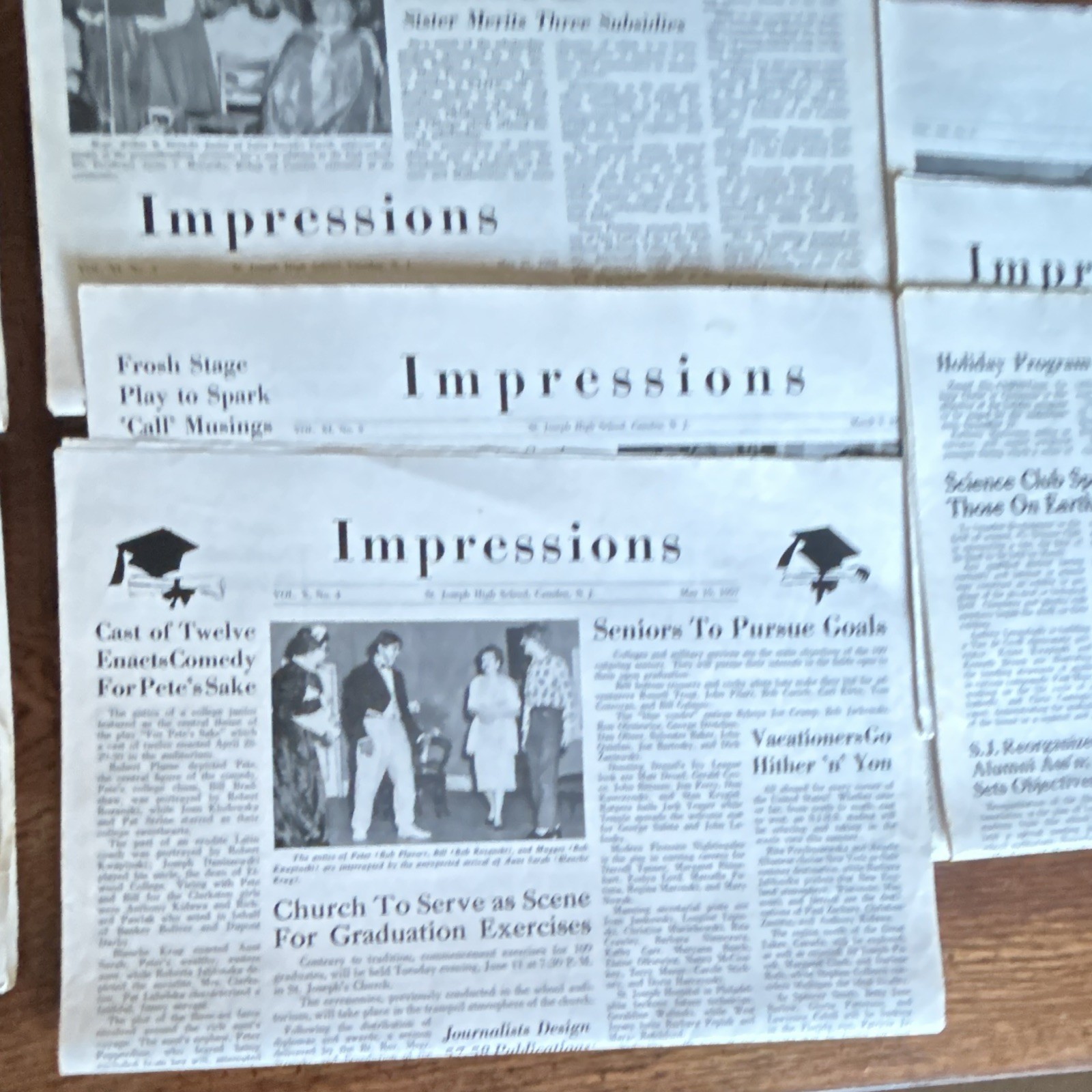8 Vintage St Joseph High School Newspapers 1956 1957 1958 1959 Camden NJ