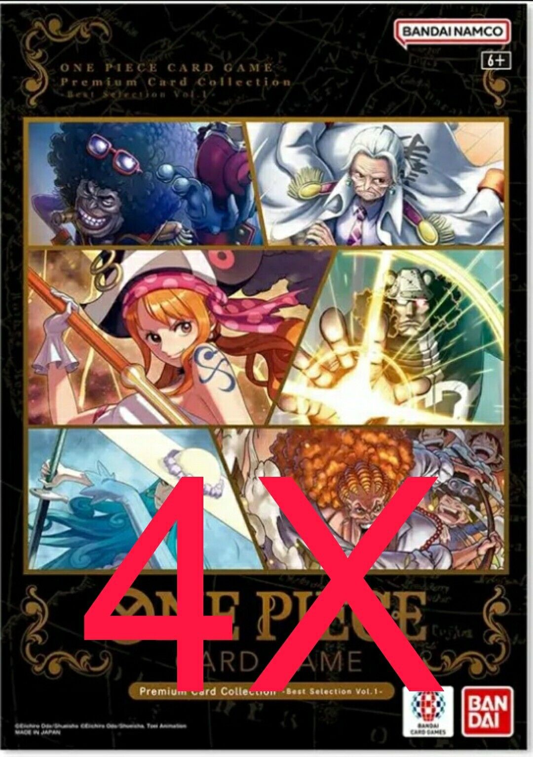 One Piece TCG 4X Premium Card Collection Best Selection ENGLISH