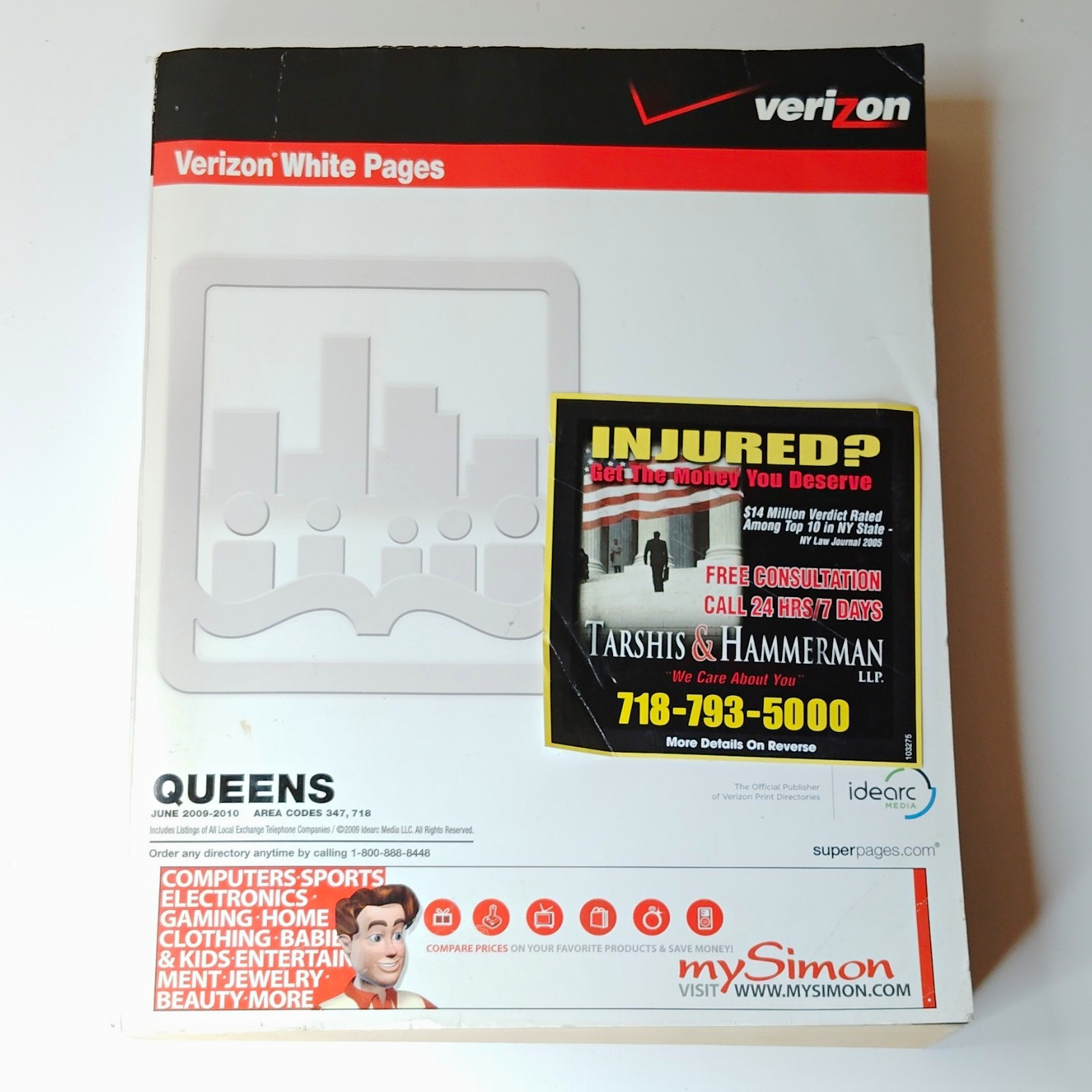 Vintage Verizon White Pages Queens NY 2009-2010 Telephone Directory Vintage Verizon White Pages Queens NY 2009-2010 Telephone Directory