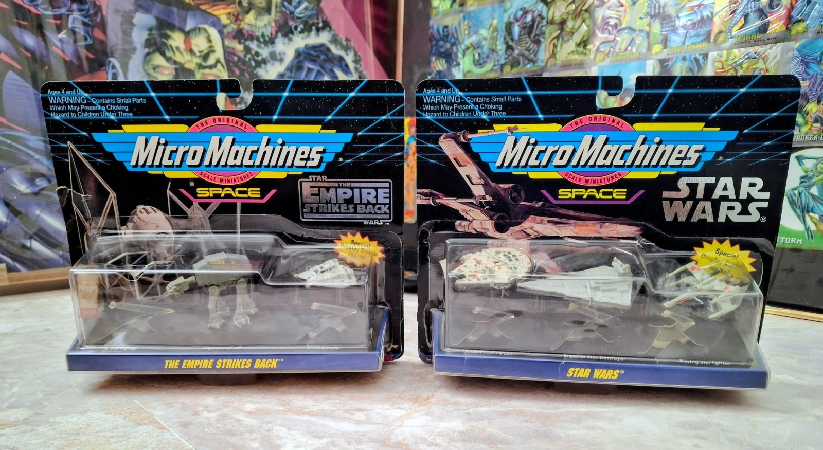 Galoob Micro Machines Star Wars Collection #1 & #2 Vehicle Set 1993 Lot of 2 Galoob Micro Machines Star Wars Collection #1 & #2 Vehicle Set 1993 Lot of 2